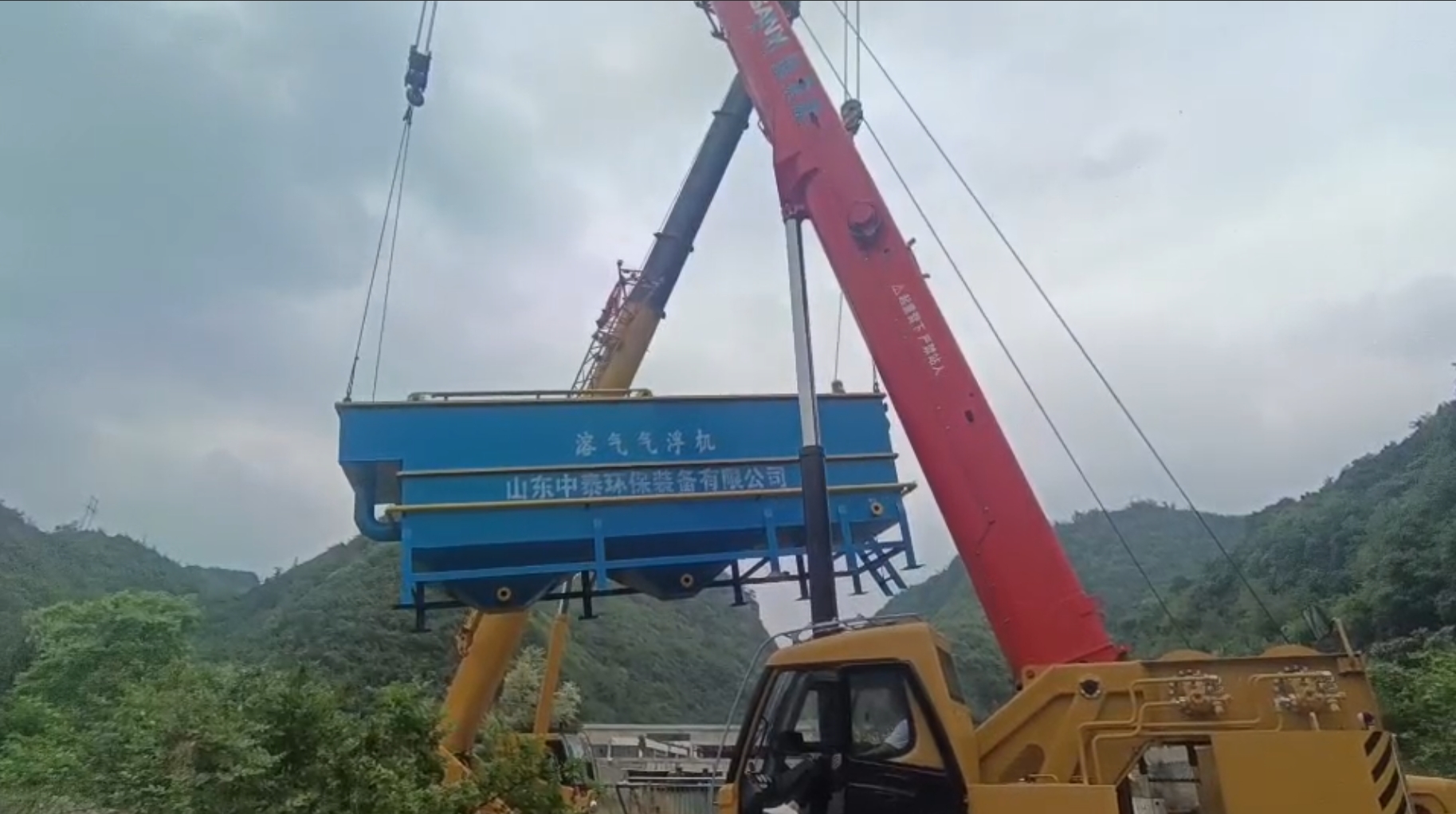 氣浮機(jī)，高效氣浮機(jī)，溶氣氣浮機(jī)，氣浮機(jī)安裝現(xiàn)場
