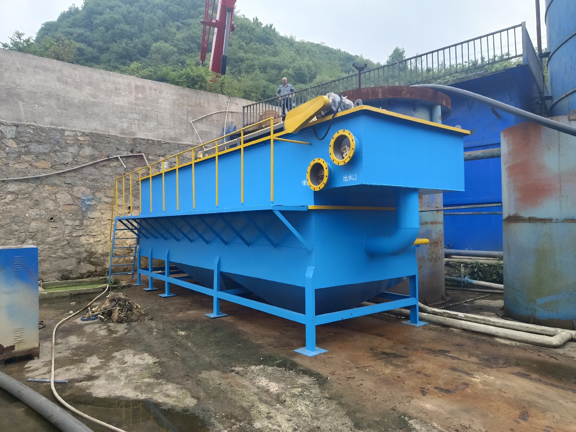 氣浮機(jī)，高效氣浮機(jī)，溶氣氣浮機(jī)，氣浮機(jī)安裝現(xiàn)場